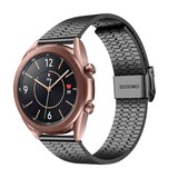 Strap-it® Samsung Galaxy Watch 3 41mm roestvrij stalen band (zwart)