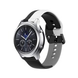 Strap-it® Samsung Gear S3 triple sport band (zwart-wit-grijs) Strap-it® Samsung Gear S3 triple sport band (zwart-wit-grijs)