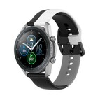 Strap-it® Strap-it Samsung Galaxy Watch 3 45mm triple sport band (zwart-wit-grijs)