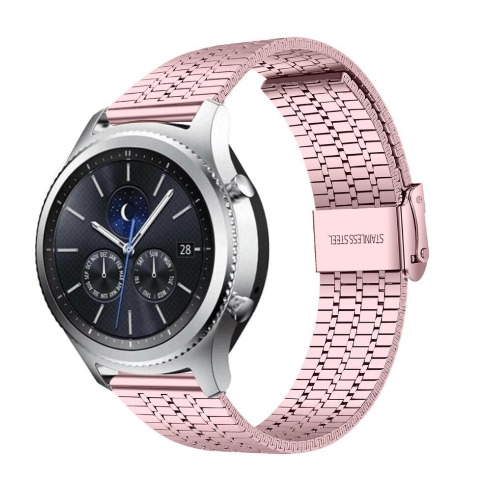 Strap-it® Strap-it Samsung Gear S3 roestvrij stalen band (rosé pink)