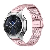 Strap-it® Samsung Gear S3 roestvrij stalen band (rosé pink)