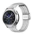Strap-it® Strap-it Samsung Gear S3 roestvrij stalen band (zilver)