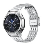 Strap-it® Samsung Gear S3 roestvrij stalen band (zilver)