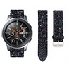 Strap-it® Strap-it Samsung Galaxy Watch 46mm leren glitter bandje (zwart) Strap-it® Strap-it Samsung Galaxy Watch 46mm leren glitter bandje (zwart)