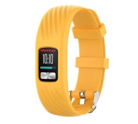 Strap-it® Garmin Vivofit 4 siliconen bandje (geel)