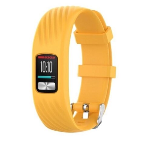 Strap-it® Strap-it Garmin Vivofit 4 siliconen bandje (geel)