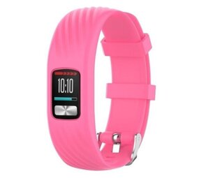 Strap-it® Garmin Vivofit 4 siliconen bandje (knalroze)