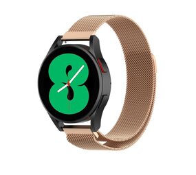 Strap-it® Samsung Galaxy Watch 4 - 44mm Milanese band (rosé goud)