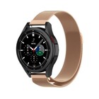 Strap-it® Strap-it Samsung Galaxy Watch 4 Classic 42mm Milanese band (rosé goud)