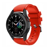 Strap-it® Samsung Galaxy Watch 4 Classic 42mm siliconen bandje (rood)