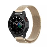 Strap-it® Samsung Galaxy Watch 4 Classic 42mm Milanese band (champagne)