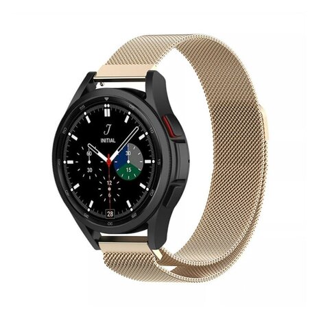 Strap-it® Strap-it Samsung Galaxy Watch 4 Classic 46mm Milanese band (champagne)