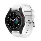 Strap-it® Strap-it Samsung Galaxy Watch 4 Classic 42mm siliconen bandje (wit)