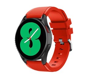 Strap-it® Samsung Galaxy Watch 4 - 44mm siliconen bandje (rood)
