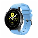 Strap-it® Samsung Galaxy Watch Active silicone band (zandblauw)