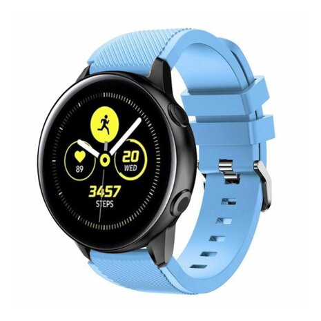 Strap-it® Strap-it Samsung Galaxy Watch Active silicone band (zandblauw)