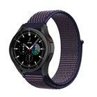 Strap-it® Strap-it Samsung Galaxy Watch 4 Classic 42mm nylon band (paars/blauw)