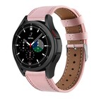 Strap-it® Strap-it Samsung Galaxy Watch 4 Classic 42mm leren bandje (roze)