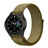 Strap-it® Samsung Galaxy Watch 4 Classic 42mm nylon band (olijf)