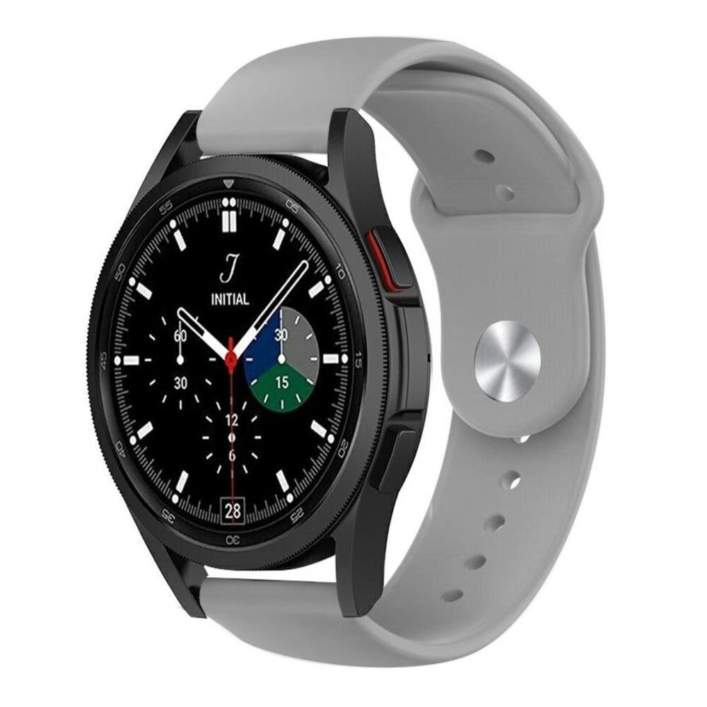 Strap-it® Strap-it Samsung Galaxy Watch 4 Classic 42mm sport band (grijs) Strap-it® Strap-it Samsung Galaxy Watch 4 Classic 42mm sport band (grijs)