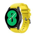 Strap-it® Strap-it Samsung Galaxy Watch 4 - 44mm siliconen bandje (geel)