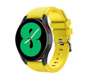 Strap-it® Samsung Galaxy Watch 4 - 44mm siliconen bandje (geel)
