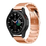 Strap-it® Samsung Galaxy Watch 4 Classic 42mm metalen bandje (rosé goud) Strap-it® Samsung Galaxy Watch 4 Classic 42mm metalen bandje (rosé goud)
