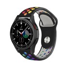 Strap-it® Strap-it Samsung Galaxy Watch 4 Classic 42mm sport band (zwart/kleurrijk)