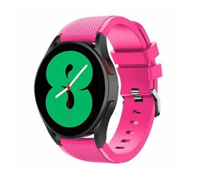 Strap-it® Samsung Galaxy Watch 4 - 40mm siliconen bandje (knalroze)