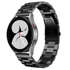 Strap-it® Strap-it Samsung Galaxy Watch 4 - 40mm stalen band (zwart)