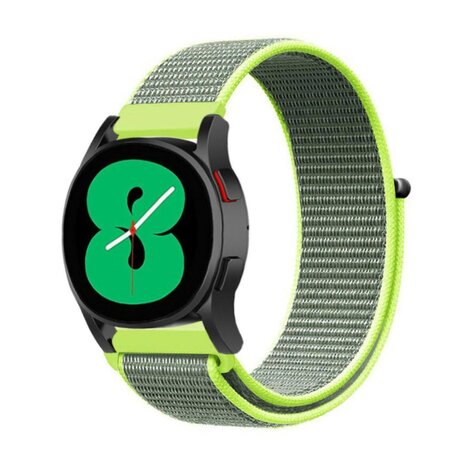 Strap-it® Strap-it Samsung Galaxy Watch 4 - 44mm nylon band (fluoriserend)