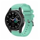 Strap-it® Strap-it Samsung Galaxy Watch 4 Classic 42mm siliconen bandje (aqua)