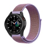 Strap-it® Samsung Galaxy Watch 4 Classic 42mm nylon band (lila)