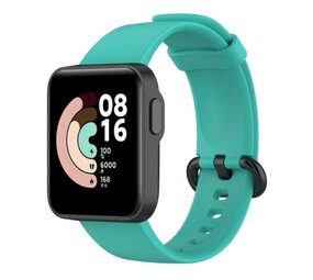 Strap-it® Xiaomi Mi Watch Lite siliconen bandje (aqua)
