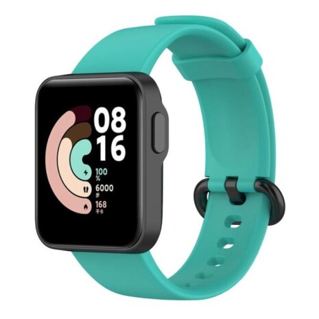 Strap-it® Strap-it Xiaomi Mi Watch Lite siliconen bandje (aqua)