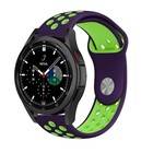 Strap-it® Strap-it Samsung Galaxy Watch 4 Classic 42mm sport band (paars/groen)
