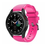 Strap-it® Samsung Galaxy Watch 4 Classic 46mm siliconen bandje (knalroze) Strap-it® Samsung Galaxy Watch 4 Classic 46mm siliconen bandje (knalroze)