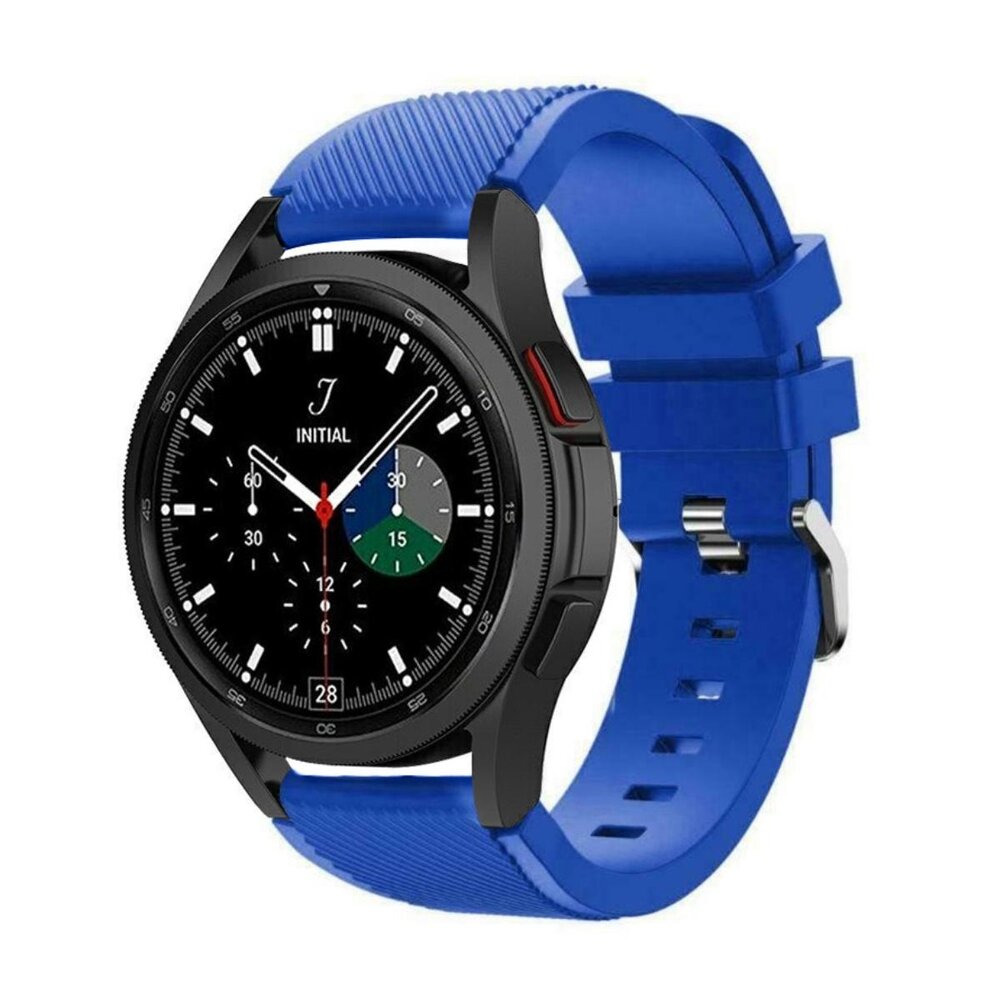Strap-it® Strap-it Samsung Galaxy Watch 4 Classic 42mm siliconen bandje (blauw)