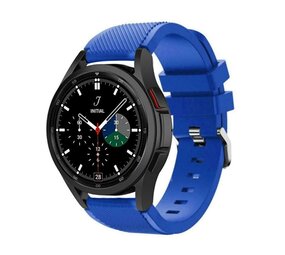 Strap-it® Samsung Galaxy Watch 4 Classic 42mm siliconen bandje (blauw)