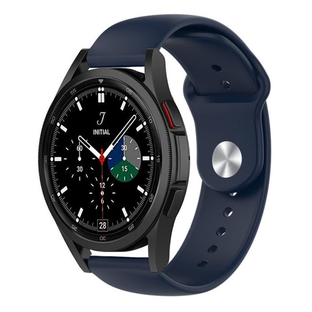 Strap-it® Strap-it Samsung Galaxy Watch 4 Classic 42mm sport band (donkerblauw) Strap-it® Strap-it Samsung Galaxy Watch 4 Classic 42mm sport band (donkerblauw)
