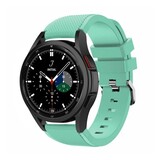 Strap-it® Samsung Galaxy Watch 4 Classic 46mm siliconen bandje (aqua) Strap-it® Samsung Galaxy Watch 4 Classic 46mm siliconen bandje (aqua)