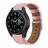 Strap-it® Strap-it Samsung Galaxy Watch 4 Classic 46mm leren bandje (roze) Strap-it® Strap-it Samsung Galaxy Watch 4 Classic 46mm leren bandje (roze)