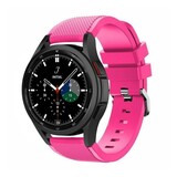 Strap-it® Samsung Galaxy Watch 4 Classic 42mm siliconen bandje (knalroze) Strap-it® Samsung Galaxy Watch 4 Classic 42mm siliconen bandje (knalroze)