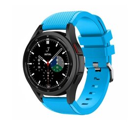 Strap-it® Samsung Galaxy Watch 4 Classic 46mm siliconen bandje (lichtblauw) Strap-it® Samsung Galaxy Watch 4 Classic 46mm siliconen bandje (lichtblauw)