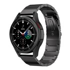 Strap-it® Strap-it Samsung Galaxy Watch 4 Classic 42mm metalen bandje (zwart)