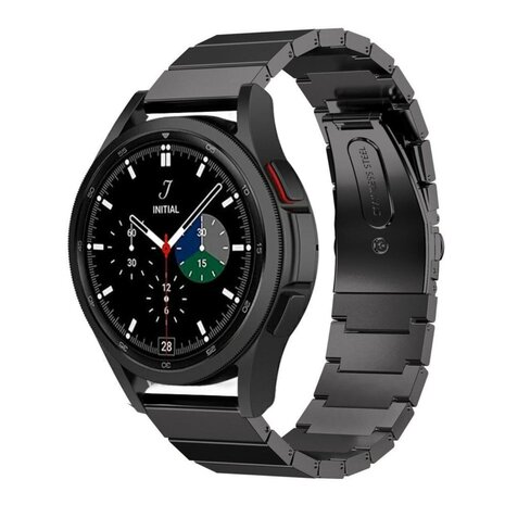 Strap-it® Strap-it Samsung Galaxy Watch 4 Classic 42mm metalen bandje (zwart) Strap-it® Strap-it Samsung Galaxy Watch 4 Classic 42mm metalen bandje (zwart)