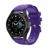 Strap-it® Samsung Galaxy Watch 4 Classic 46mm siliconen bandje (paars)