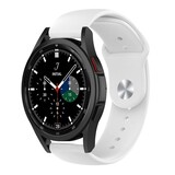 Strap-it® Samsung Galaxy Watch 4 Classic 42mm sport band (wit) Strap-it® Samsung Galaxy Watch 4 Classic 42mm sport band (wit)