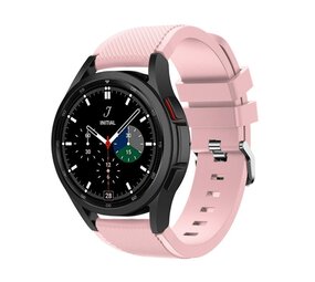 Strap-it® Samsung Galaxy Watch 4 Classic 46mm siliconen bandje (roze)