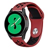 Strap-it® Strap-it Samsung Galaxy Watch 4 - 40mm sport band (rood/zwart) Strap-it® Strap-it Samsung Galaxy Watch 4 - 40mm sport band (rood/zwart)
